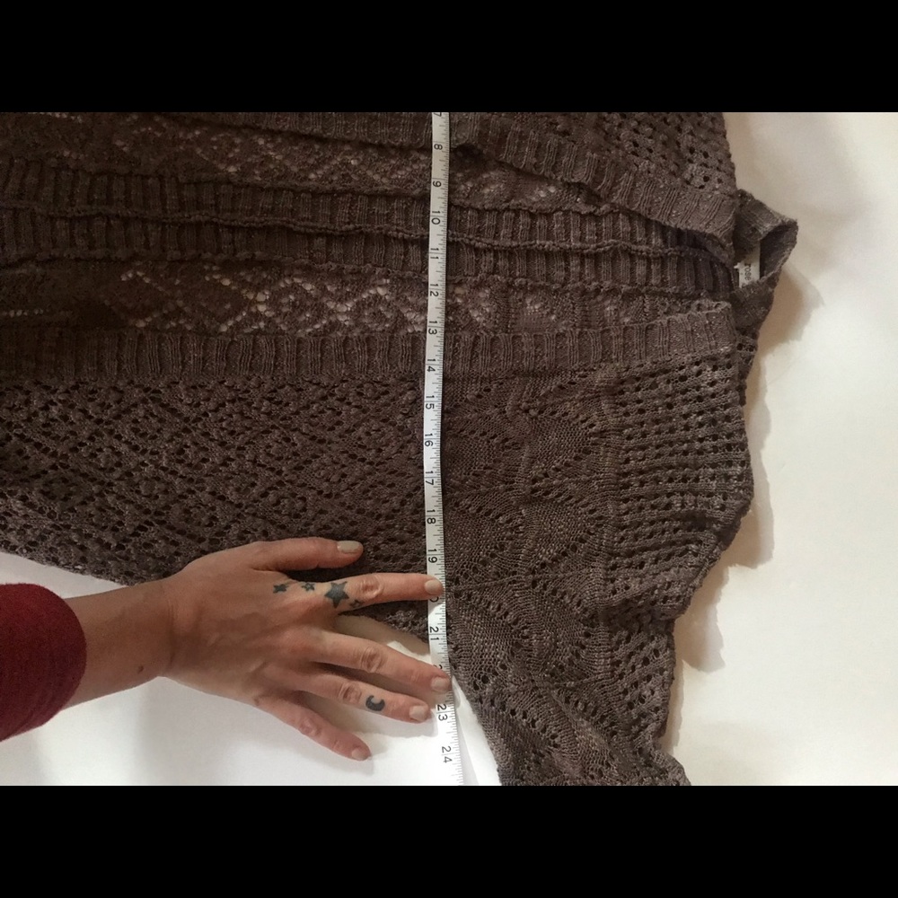 Bronze Lace Cardigan Size Small - Picture 8 of 8